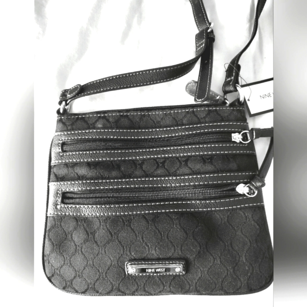 Nine West black Crossbody Purse Shoulder Bag New NWT